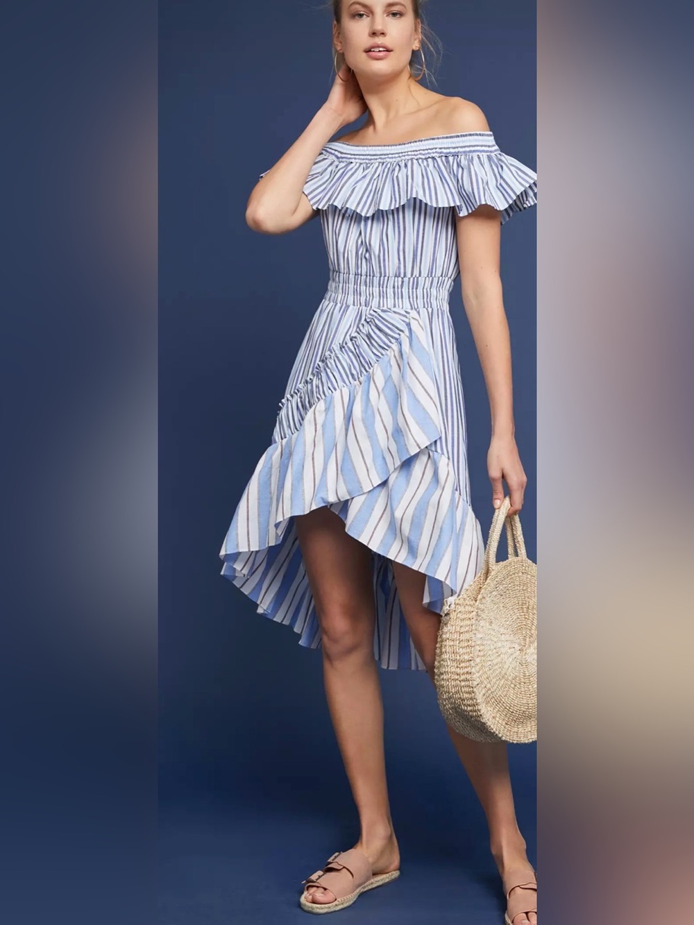 MISA Los Angeles Riley Striped Dress